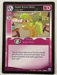 My Little Pony CCG - Apple Brown Betty - Pastry Chef - #36 C - Common - Picture 1 of 2