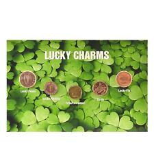Lucky Coins | 5 Coin Set | Charms | Pig | Turtle | Trumpet | Tokelau | Vanuatu