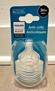 Philips Avent Medium Flow (Flow 3) Biberon Anti-Coliche Capezzolo 3M+ (Confezione da 2) - Foto 1 di 5