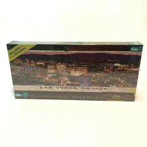 NEW Las Vegas NV Panoramic Glow In The Dark Jigsaw Puzzle Over 3' Wide 750 Piece - Picture 1 of 8