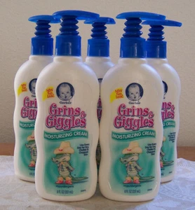 Lot of 5 Gerber Grins & Giggles Baby Moisturizing Cream (Discontinued) 8 Fl Oz - Picture 1 of 1