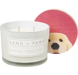Sand and Paws Sun-N-Fun Candle. 12 Oz Jar. Check Out My Account For More Candles - Picture 1 of 1