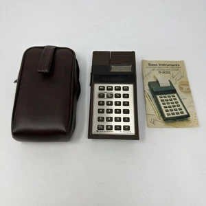 Vintage Texas Instruments TI-5025 Calculator Printer w/ Case Manual 1970s - Picture 1 of 10