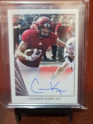 2017 Leaf Ultimate Draft Cooper Kupp Rookie Auto  - Image 1 of 2