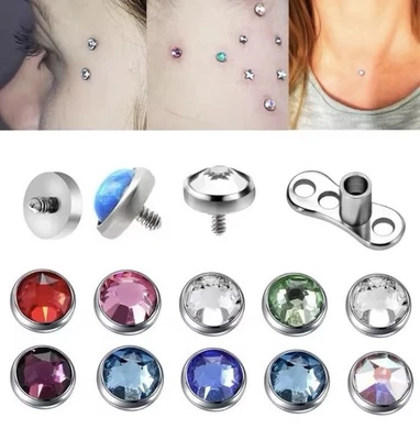 Parte superior de anclaje de perforación dérmica Foto 1 de 3