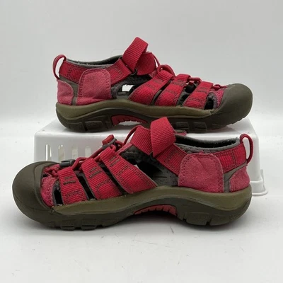 Keen Hiking Sandals Girls 1 Pink Newport H2 Water Trail Shoes Waterproof - Image 1 of 4