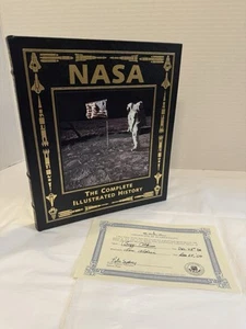 EASTON PRESS/SIGNED NASA: Illustrated History, Buzz Aldrin SIGNED COA Autograph - Picture 1 of 6