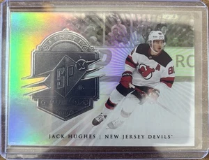 2024/25 SPX Upper Deck - Jack Hughes /10 - Silver Spectrum NJ Devils #F-19 - Bild 1 von 3