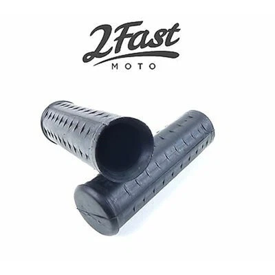 Par de empuñaduras Waffle negras reproducción 1-1/8" x 1-1/8" para Harley 56212-53 Foto 1 de 4