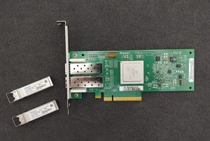 QLogic QLE2562/ PX2810403-01 8GB Dual Port Fibre Channel Full Height w/ (2) SFPs - Afbeelding 1 van 7