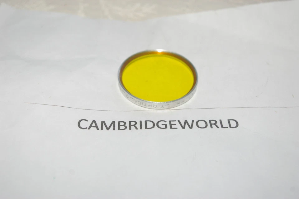 ARGUS SERIES VI 6 DROP in LIGHT YELLOW OPTICAL GLASS FILTER ALSO FITS LEICA - Image 1 of 1