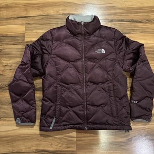 North Face Aconcagua Jacke Damen Small Plum 550 Gänsedaunen Puffer Mantel - Bild 1 von 19