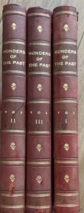 Wonders Of The Past - Antique Leather Bound Hardbacks Vols. I - III - Picture 1 of 17
