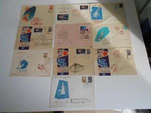 CCCP Sputnik  10 Belege Sonderstempel Space - Bild 1 von 1