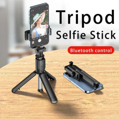 Mini Tripod Bluetooth best Wireless Selfie Stick for Android and Iphone holder - Image 1 of 4