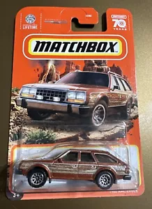 Matchbox 1980 AMC Eagle Brown Wood Panel side Metal Diecast 70th Ann card 2023 - Picture 1 of 1