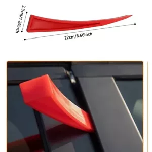 Red Car Window Guard Felt Curve Wedge Clapboard Tool Paintless Dent Repair Kit - Picture 1 of 2