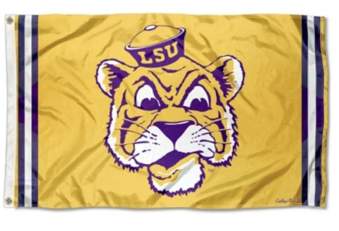 LSU Tigers retro banner Cover