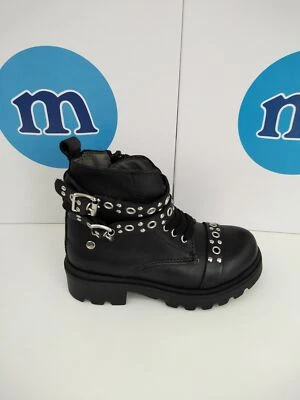 Melania Botín Bajo Con Cordones Y Cremallera, Niña - Art. ME2631D9I.A (Negro) - Imagen 1 de 4