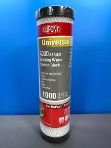 DUPONT UNIVERSAL FIT 4000 SERIES DRINKING WATER CARBON BLOCK FILTER WFDWC40001 - Picture 1 of 5