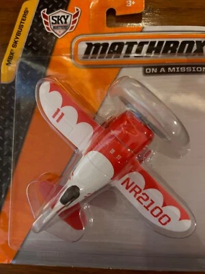 2013 Mattel Matchbox - Sky buster - Gee Bee - On A Mission - Red (Unopened) - Image 1 of 4