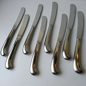 8 Rogers Jefferson Manor Pistol Handled Dinner Knives Stainless Flatware Korea - Picture 1 of 6