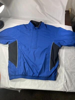 Men's FootJoy DryJoys Tour SS Rain Shirt Royal Black Large - Image 1 of 4