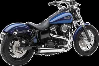 Cobra 4 polegadas Chrome El Diablo escape completo para Harley Dyna Wide Glide 12-17 - Imagem 1 de 4