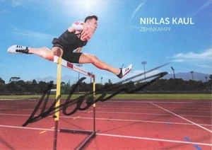 Niklas Kaul UH Leichtathletik Olympiade original Autogrammkarte 3176 C - Picture 1 of 1
