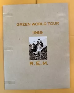 R.E.M. 1989 GREEN WORLD TOUR KONZERT PROGRAMM BUCH MICHAEL STIPE REM - Bild 1 von 7