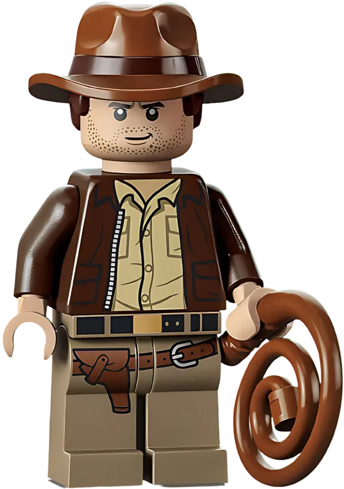 LEGO Indiana Jones With Web On Face Minifigure Indiana Jones 77015 NEW iaj056 - Image 1 of 1