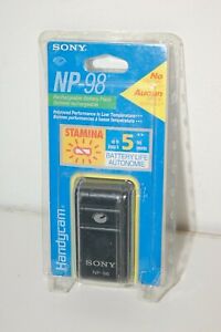 NOS Genuine SONY NP-98 Battery 3000 mAh 6V Rechargeable for Handycam 8mm OEM