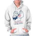 Always Strong Patriotic Popeye Sailor Funny Adult Long Sleeve Hoodie Sweatshirt