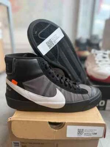 Used Nike X Off-White Blazer Mid Grim Reaper AA3832-001 size 10 SHIPS FAST - Picture 1 of 6