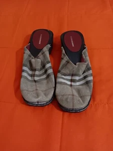 Sandalias Burberry para mujer 35 zuecos de madera clásicos a cuadros nova estampado a cuadros talla 5 - Imagen 1 de 7