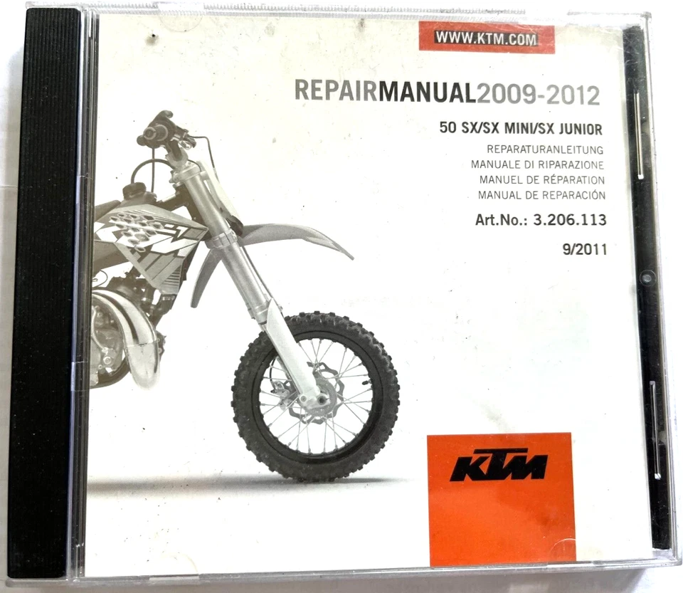 CD Manual de Taller Libro KTM 50 SX Mini SX Junior 2009-2012 3.206.113 - Imagen 1 de 1