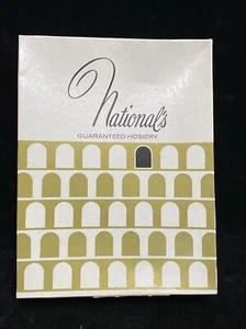 National Hosiery Vintage Stockings 5 pair in box CT-22 Neutral Beige Size B E9 - Picture 1 of 6