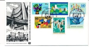 D100525 Buildings Architecture FDC United Nations Vienna Bureau 1979 - Picture 1 of 1