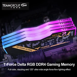 TEAMGROUP T-Force Delta RGB DDR4 16GB 8GB 3200Mhz 3600Mhz memoria RAM de escritorio - Imagen 1 de 16