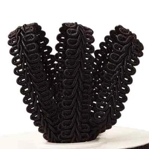 Carrete de 10 yardas Gimp Braid Trim color negro color 5/8" - Imagen 1 de 1