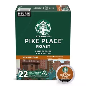 Keurig Starbucks Pike Place Coffee K Cup 22 ct Box - Ships Same Day! - Picture 1 of 4