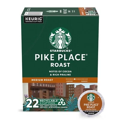 Keurig Starbucks Pike Place Coffee K Cup 22 ct Box - Ships Same Day! - Image 1 of 4