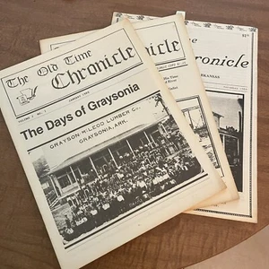 1989 Old Time Chronicle Volksgeschichte Southwest Arkansas Magazin Genealogie x3 - Bild 1 von 4