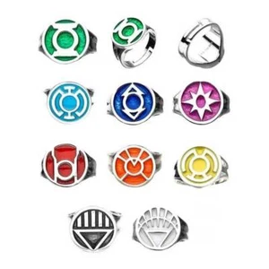 DC C-omics Green Lantern Power Rings - Set of 9 Rings Gift!@!!! - Picture 1 of 9