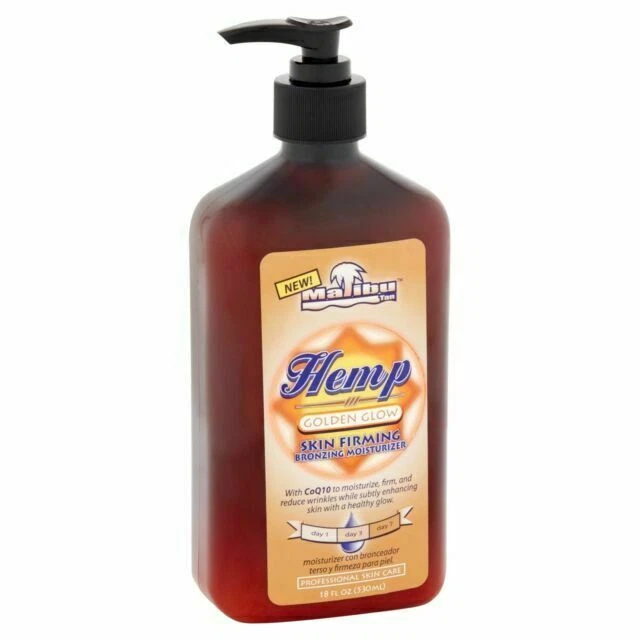 Malibu Hemp Golden Glow Skin Firming Bronzing Moisturizer - 18oz