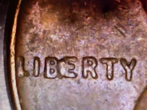 1955 D Lincoln Wheat Cent "BIE" die chip error coin - Picture 1 of 3