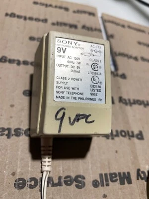Adaptador de corriente alterna Sony Telephone 9V AC-T42 Foto 1 de 4