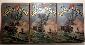 1902 CAPITAINE DANRIT *SUPERBE CARTONNAGE*LA GUERRE FATALE MALTE LIVRES BooKs 3v - Foto 1 di 24
