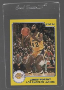 1983 1984 Star Basketball All-Rookie James Worthy #10 NM Lakers Clean Sharp - Picture 1 of 2