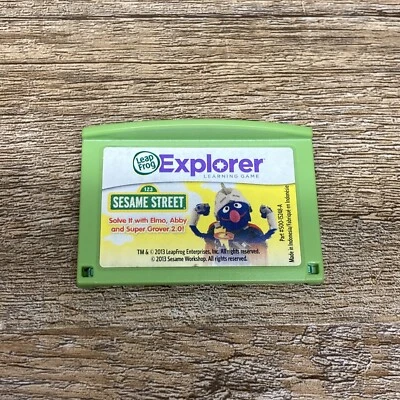 Leap Frog Explorer Learning Game Sesame Street Solve It With Elmo, Abby 2013 - Image 1 of 4